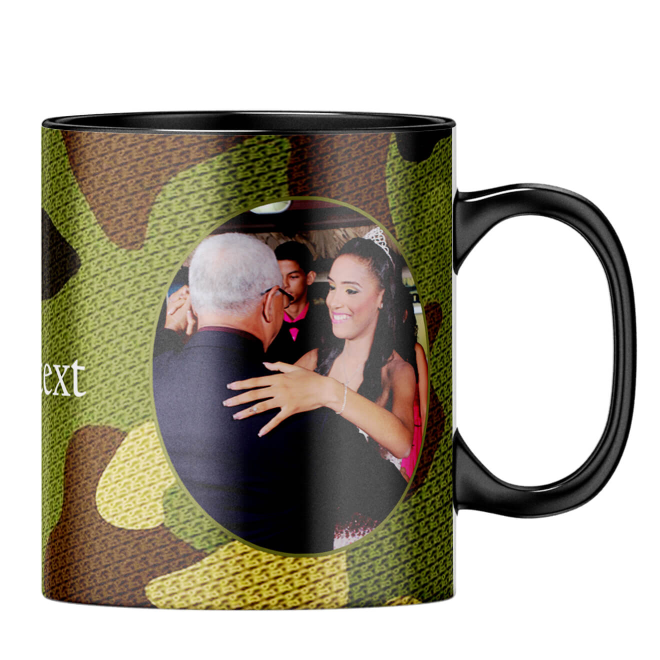 Camouflage Photo Coffee MugB-Black