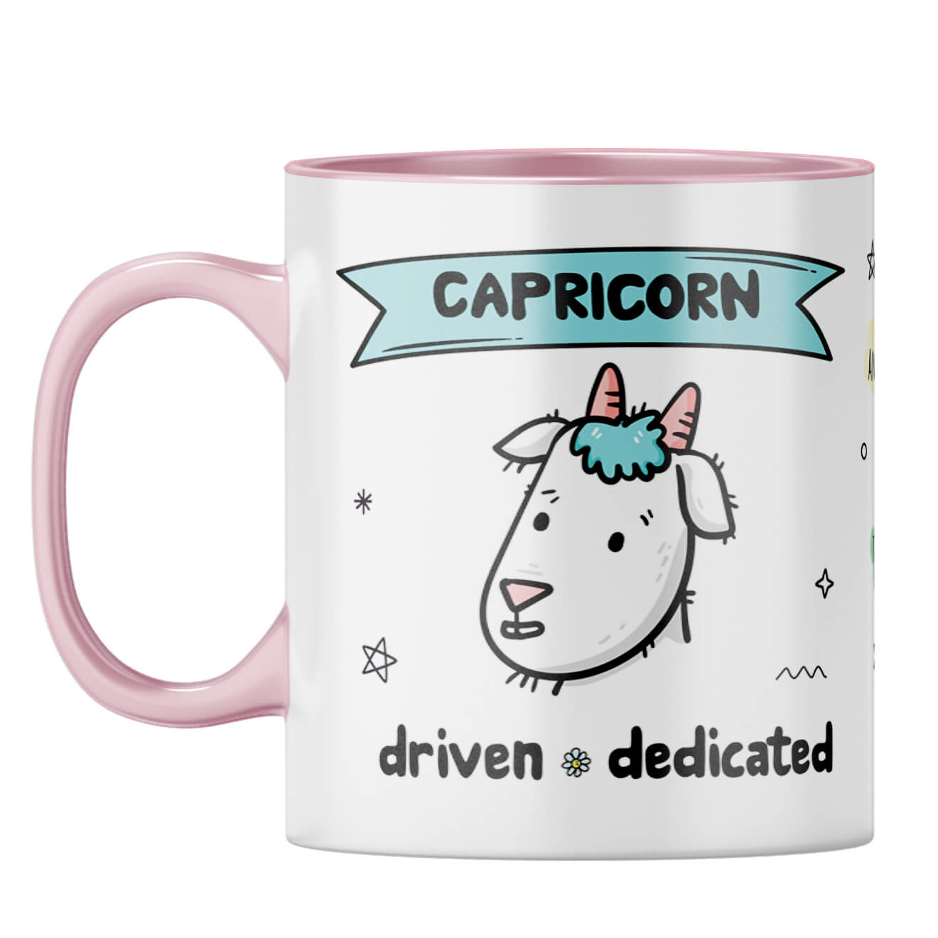 Capricorn Coffee Mug Pink