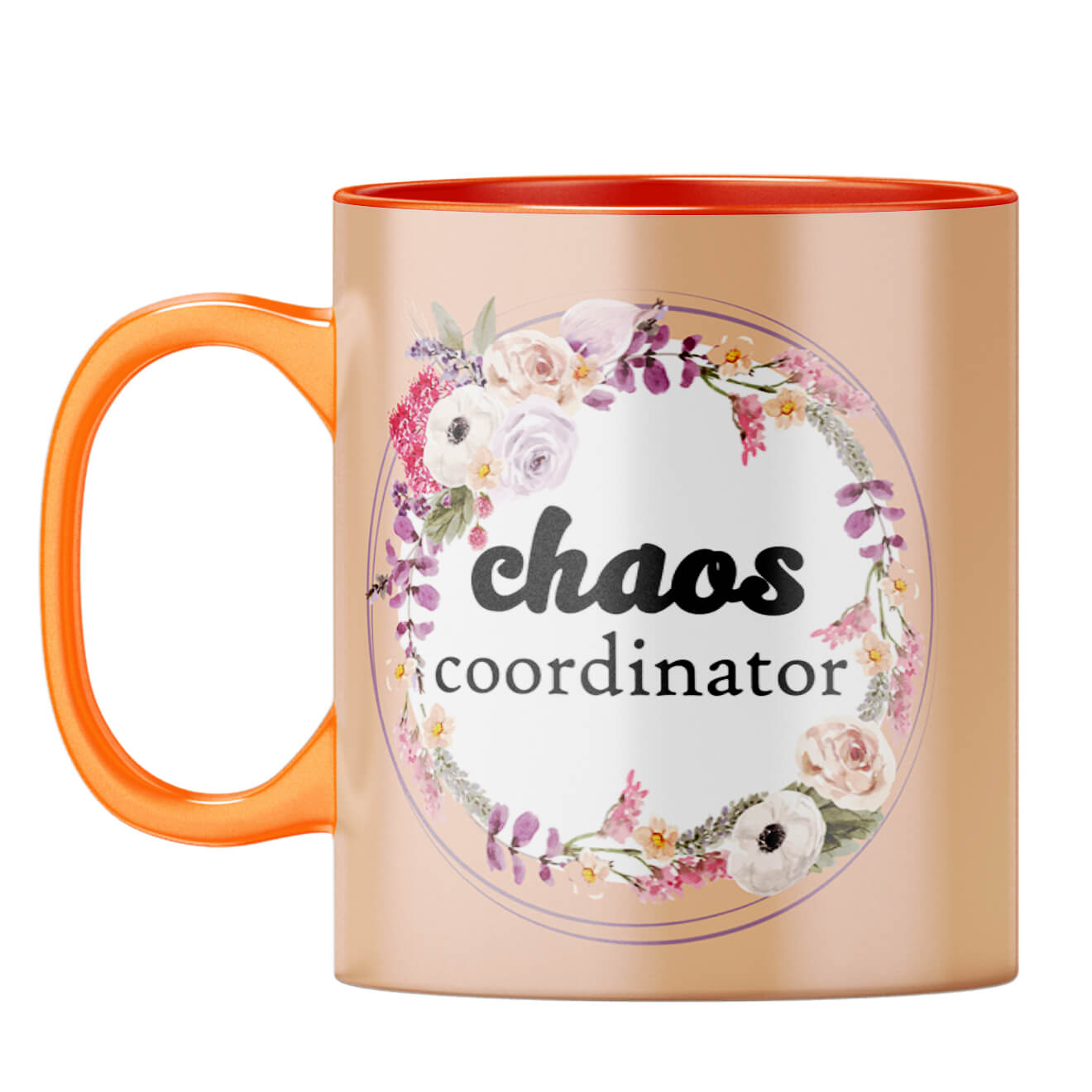 Chaos Co-ordinator Coffee Mug Orange