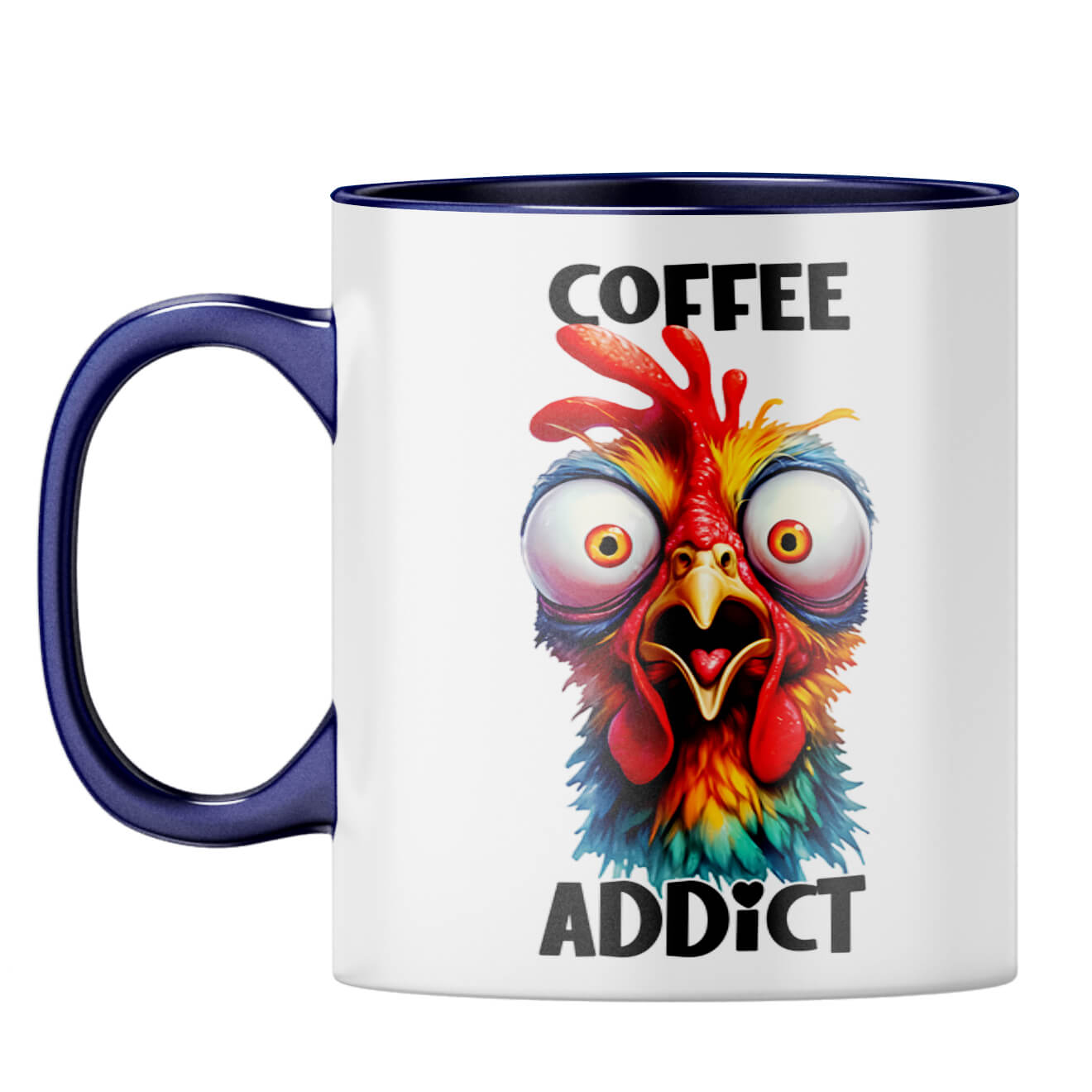 Coffee Addict Coffee Mug Dark Blue