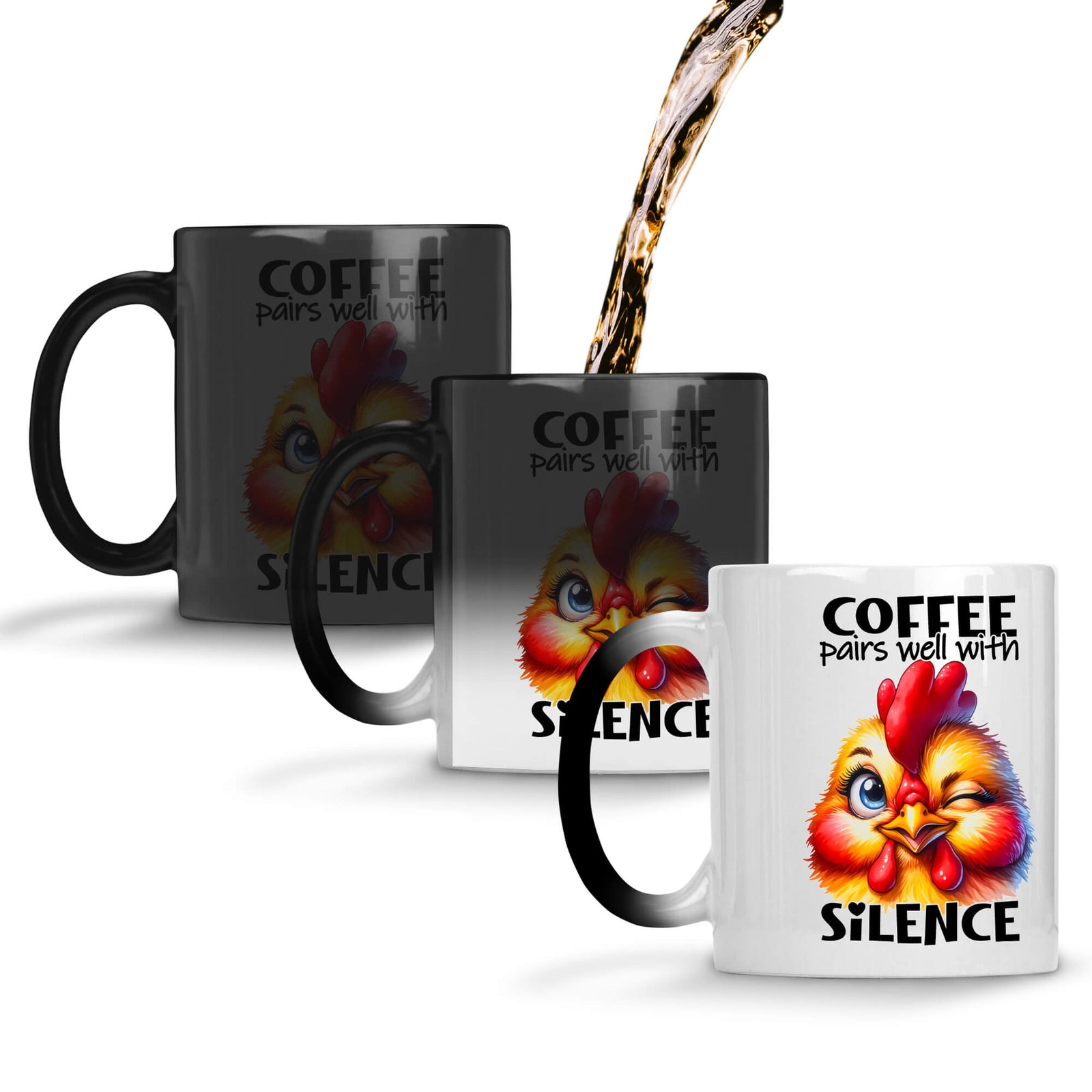 Coffee Pairs Well With Silence Coffee Mug Magic