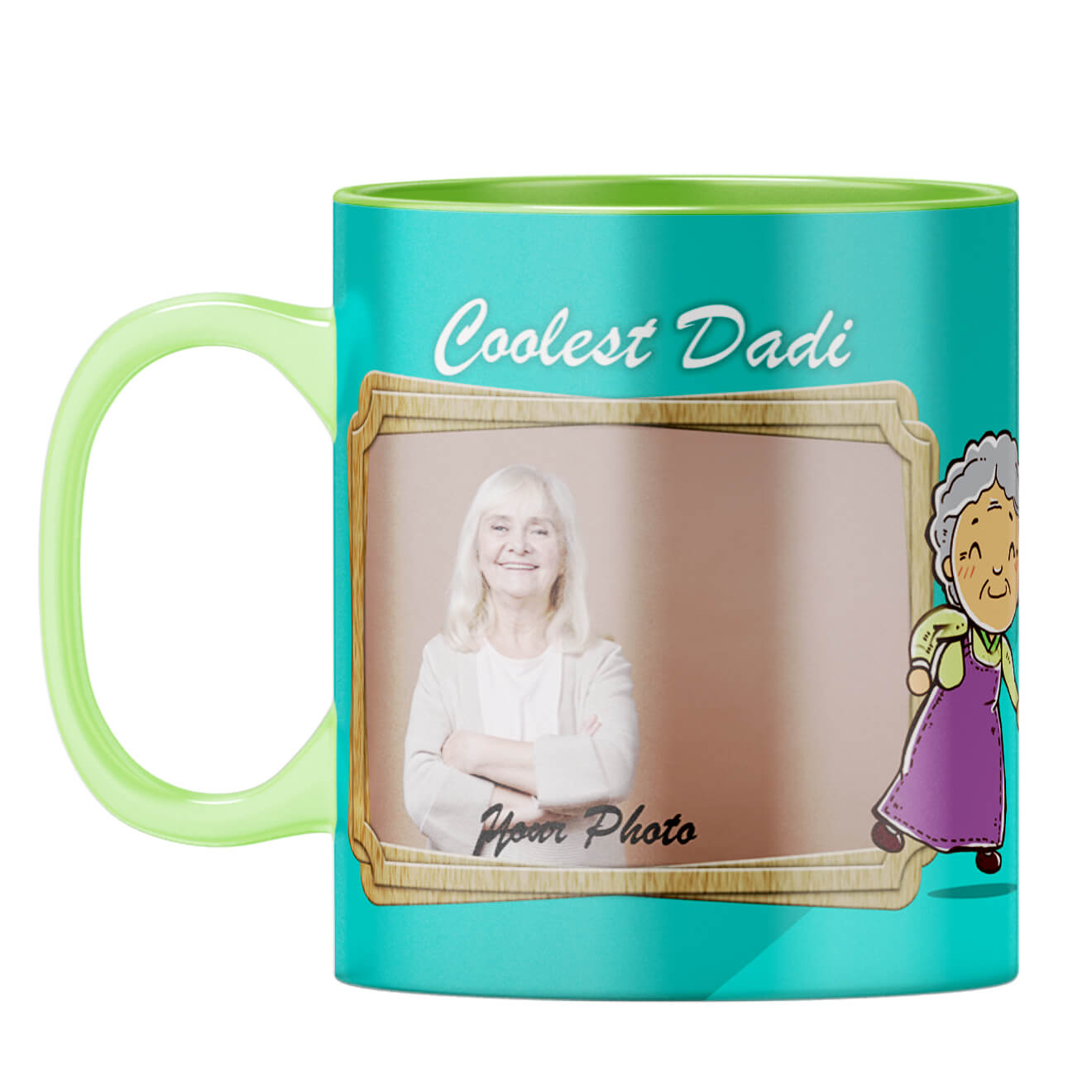 Coolest Dadi Coffee Mug Light Green