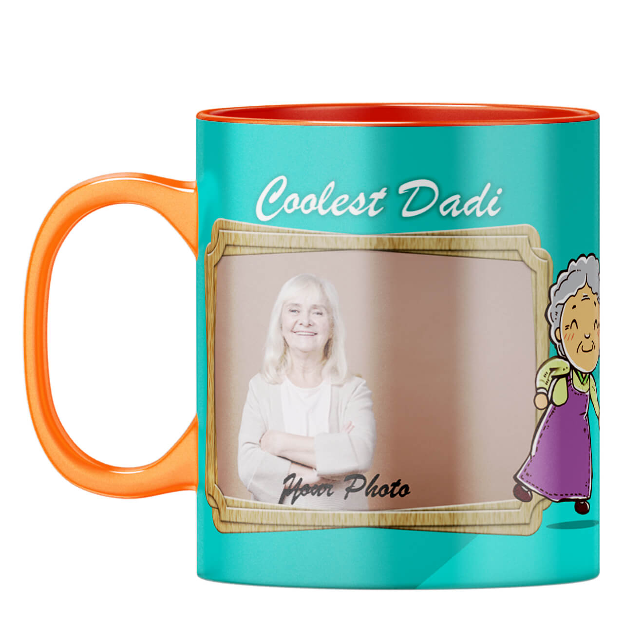 Coolest Dadi Coffee Mug Orange