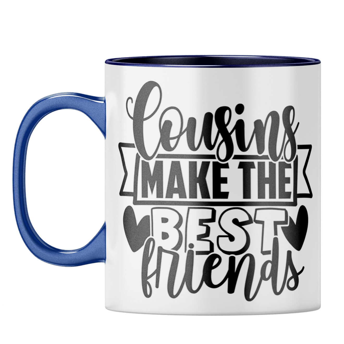 Cousins Make The Best Friends Coffee Mug Dark Blue