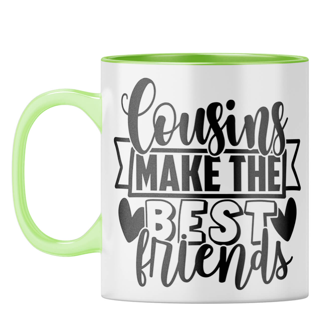 Cousins Make The Best Friends Coffee Mug Light Green