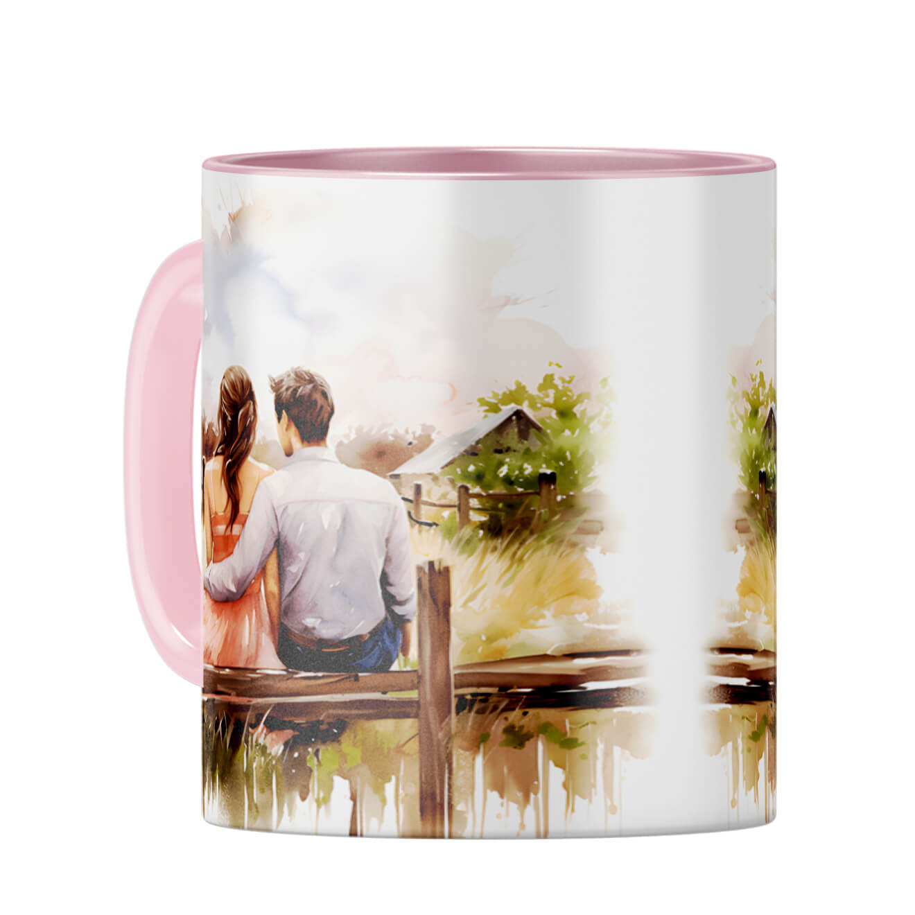 Customised Love Message Coffee Mug Pink