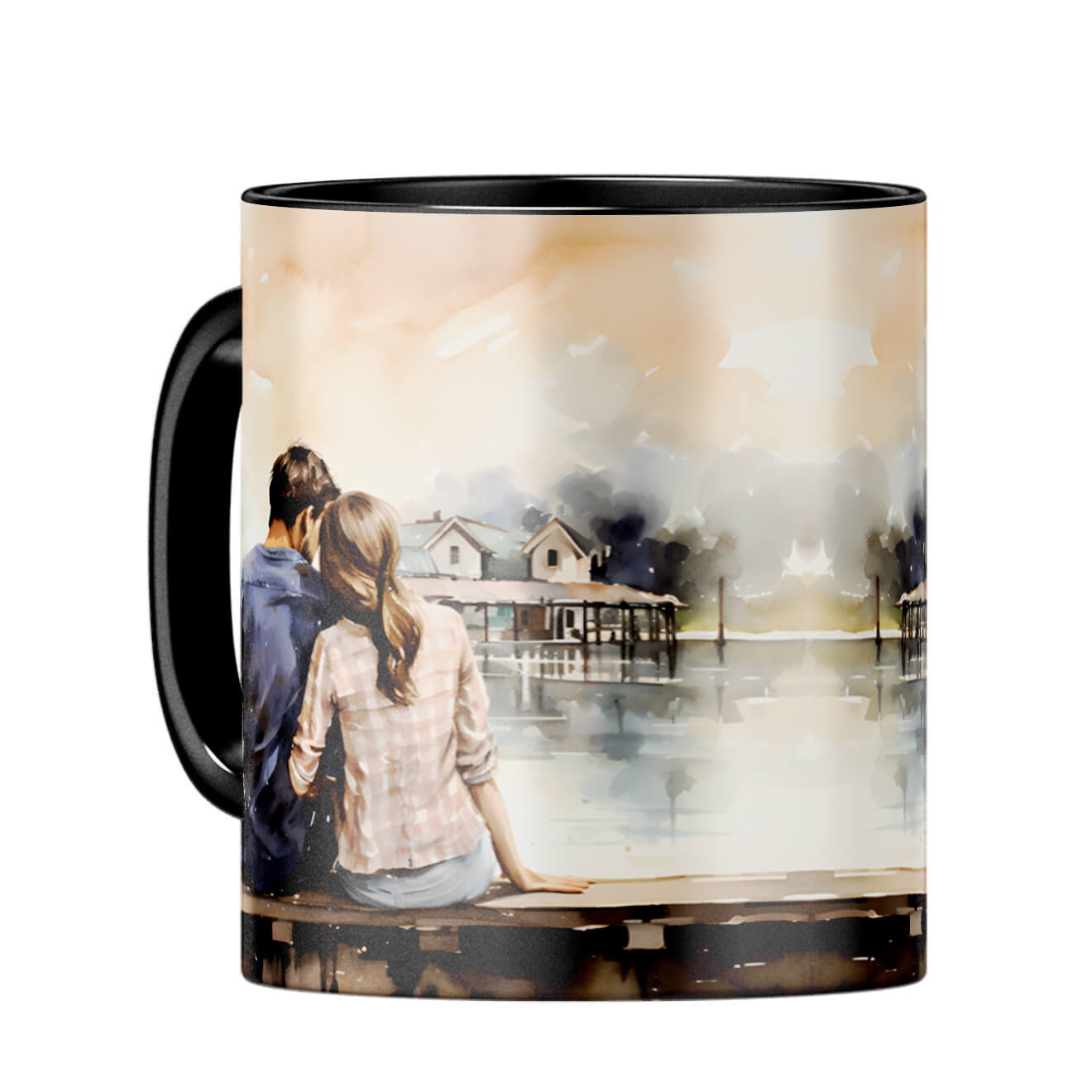 Customised Loving Message Coffee Mug Black