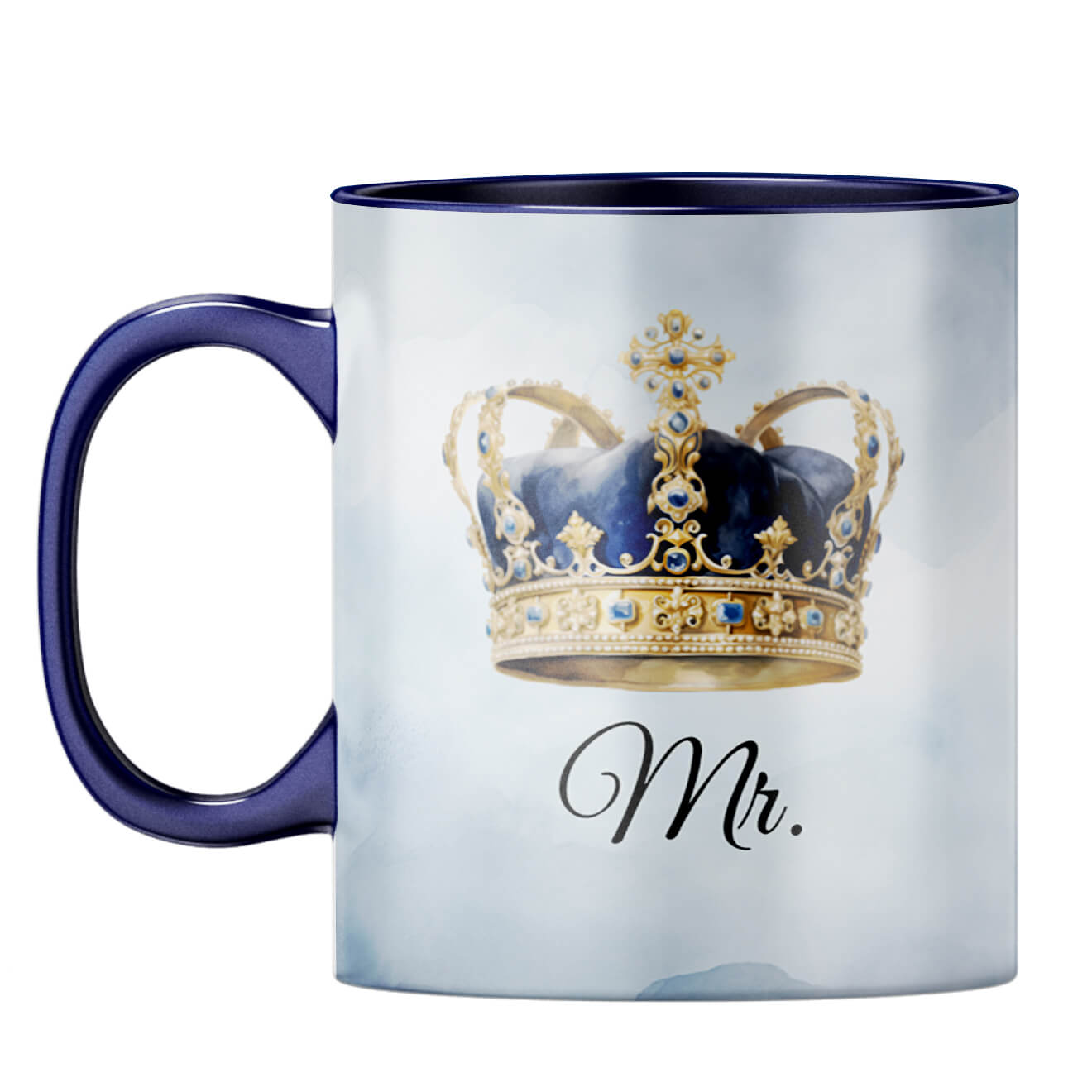 Customised Name Mr Coffee Mug Dark Blue