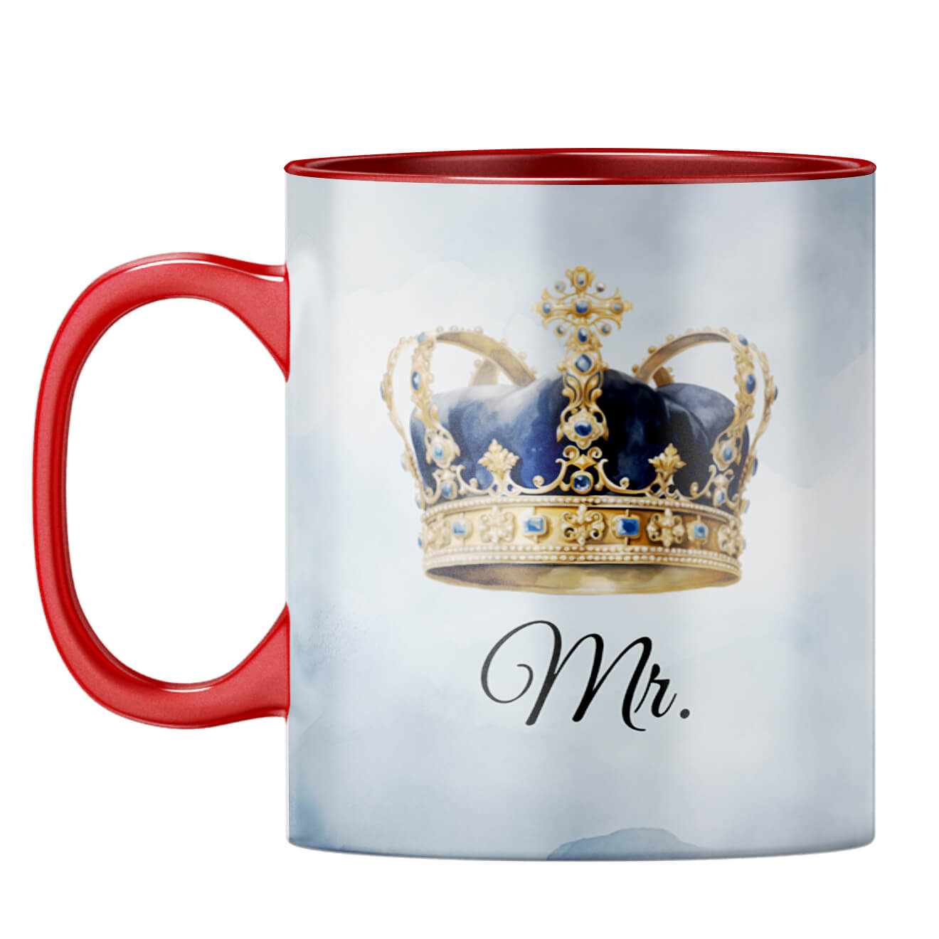Customised Name Mr Coffee Mug Red