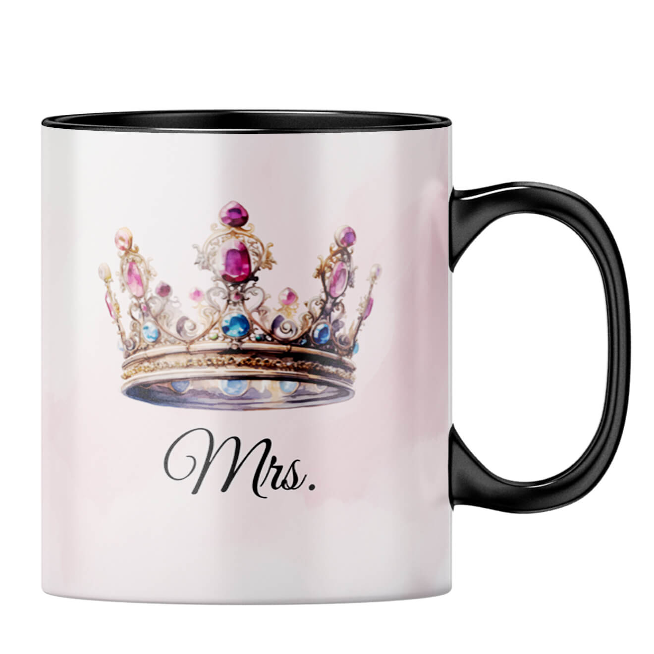 Customised Name Mrs Coffee MugB-Black