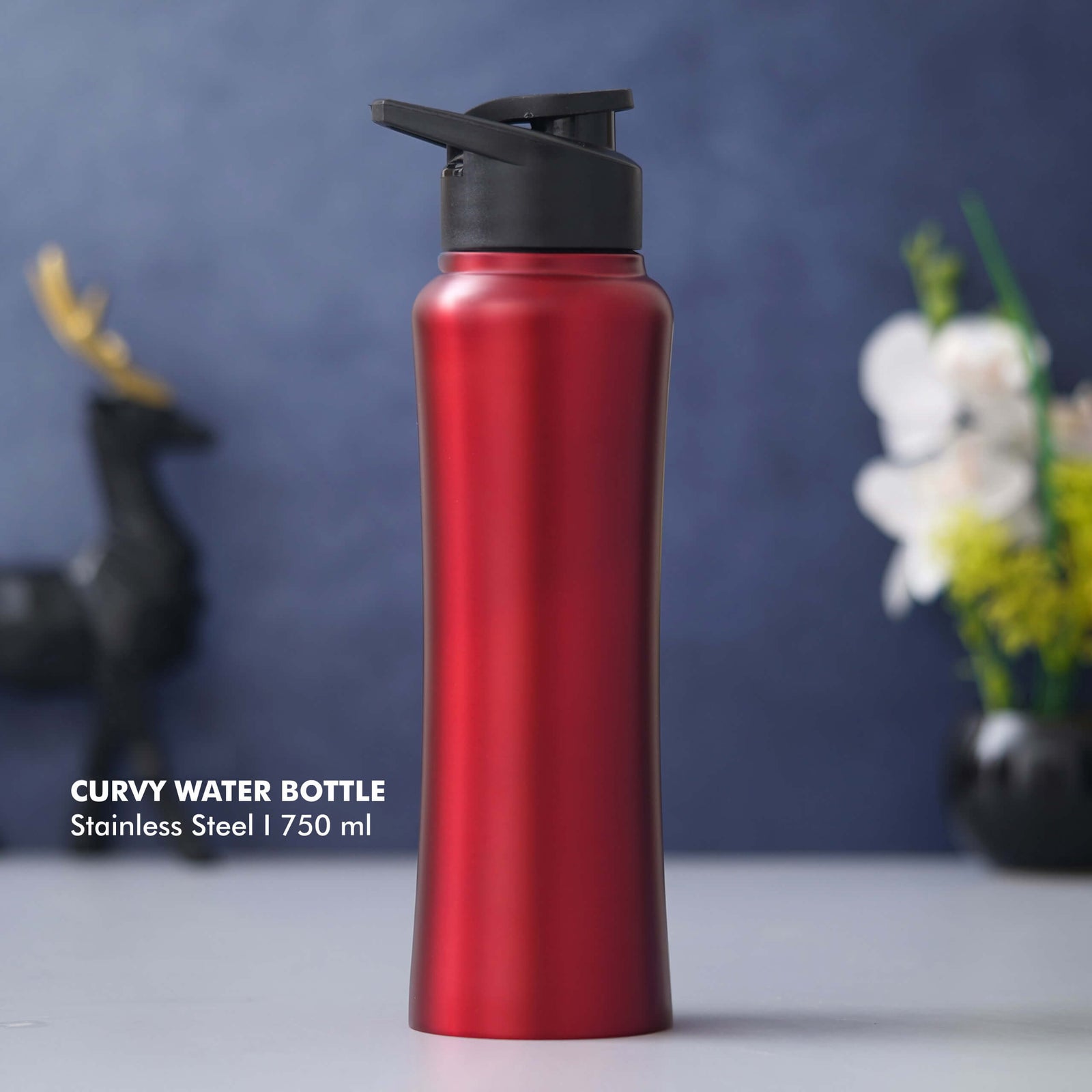 Customizable Red Stainless Steel Bottle - 750 ML - product image 2