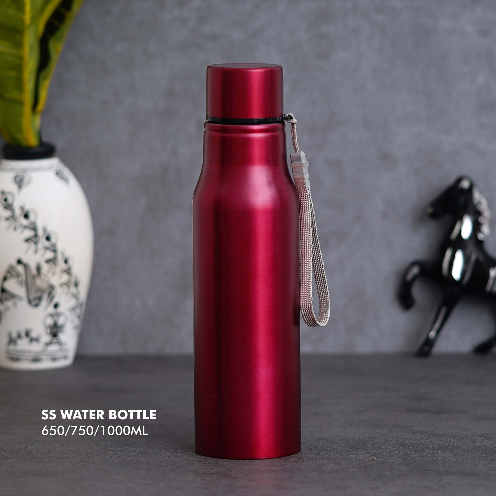 Customizable Red Stainless Steel Bottle - 750 ML - product image 2