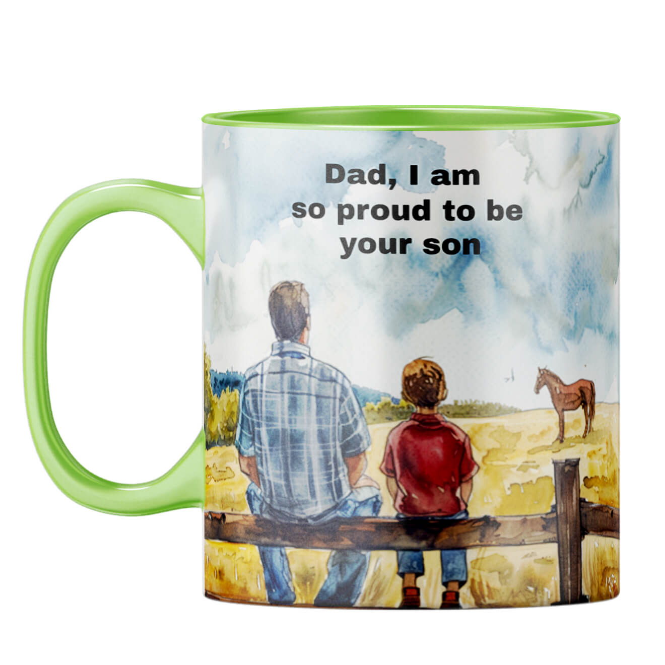 Dad I Am Proud to Be Your Son Coffee Mug