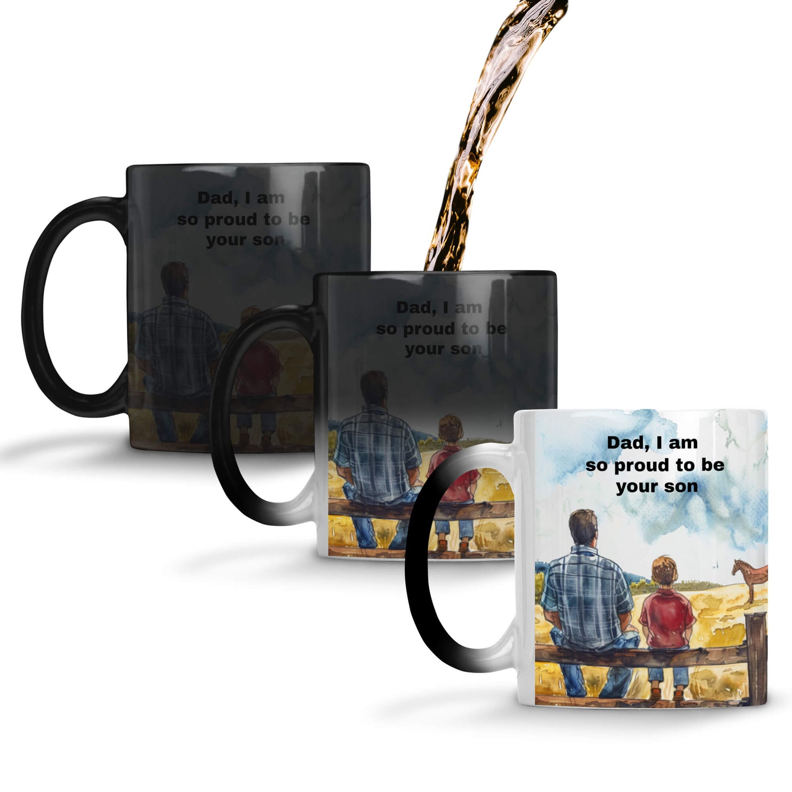 Dad I Am Proud to Be Your Son Coffee Mug Magic