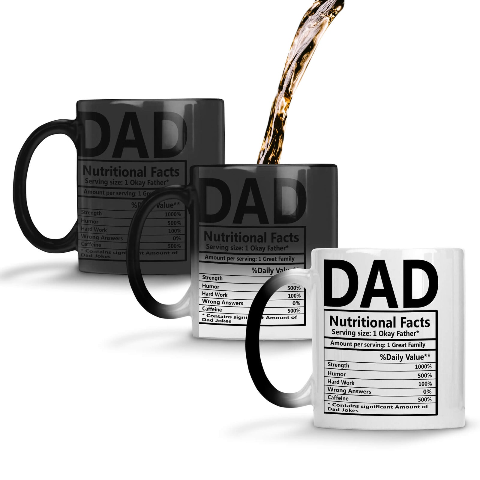 Dad Nutritional Fact Coffee Mug Magic