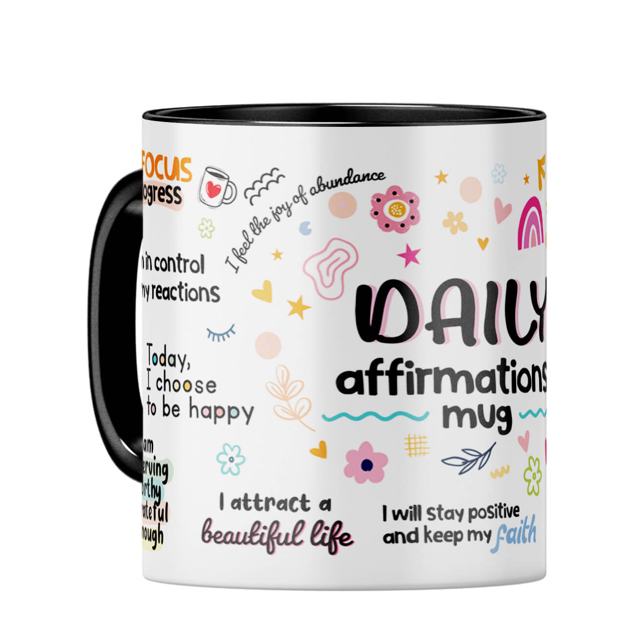 Daily Affirmation Coffee Mug Black
