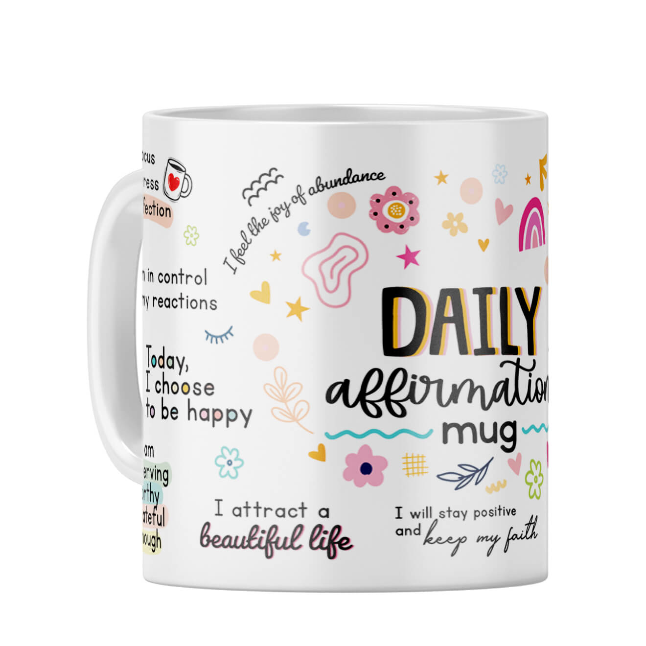 Daily Affirmations Coffee Mug White