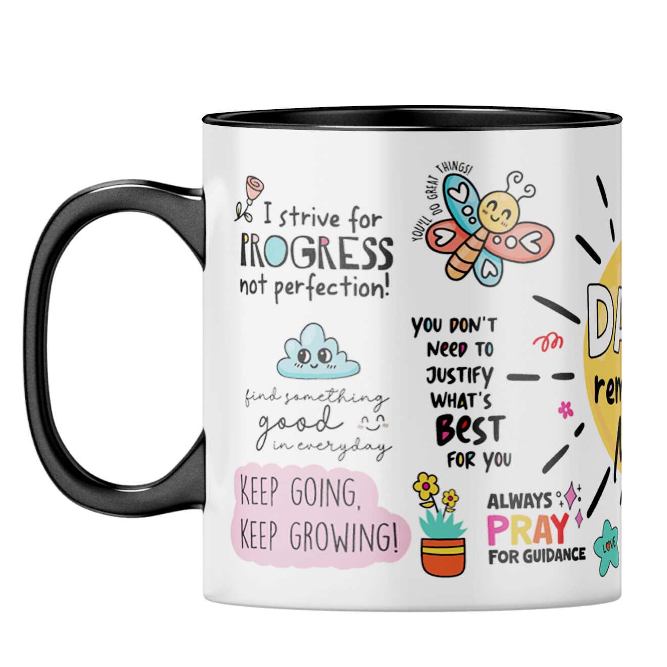 Daily Reminders Coffee MugF-Black