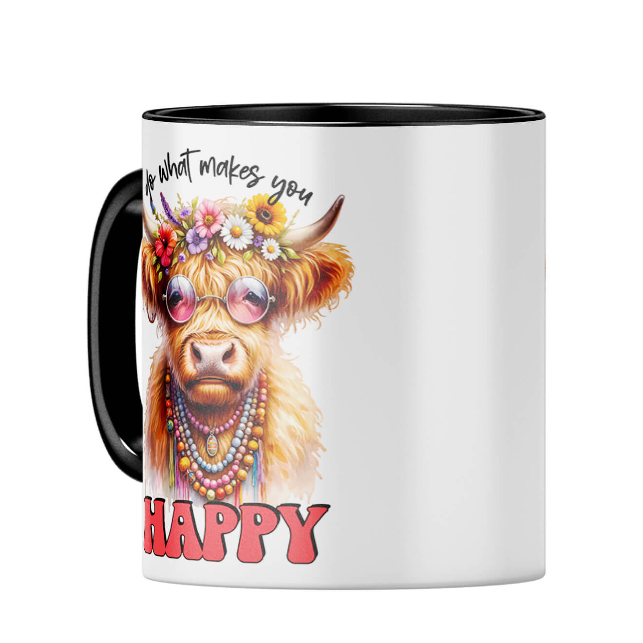 Do What Makes You Happy Coffee MugC-Black
