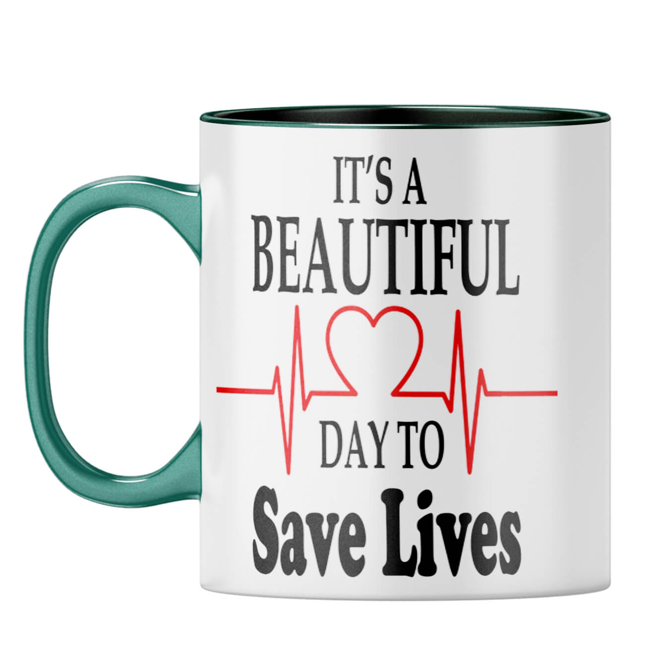 Doctor Life Coffee Mug Dark Green