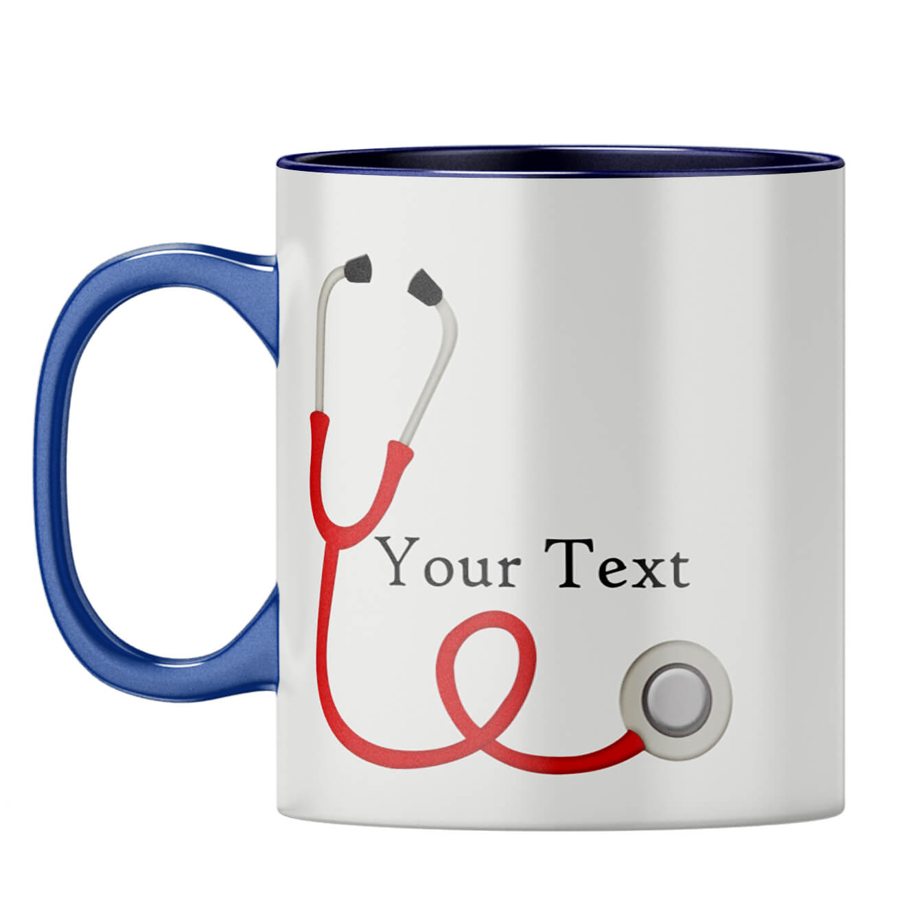 Doctor Photo Gift Coffee Mug Dark Blue