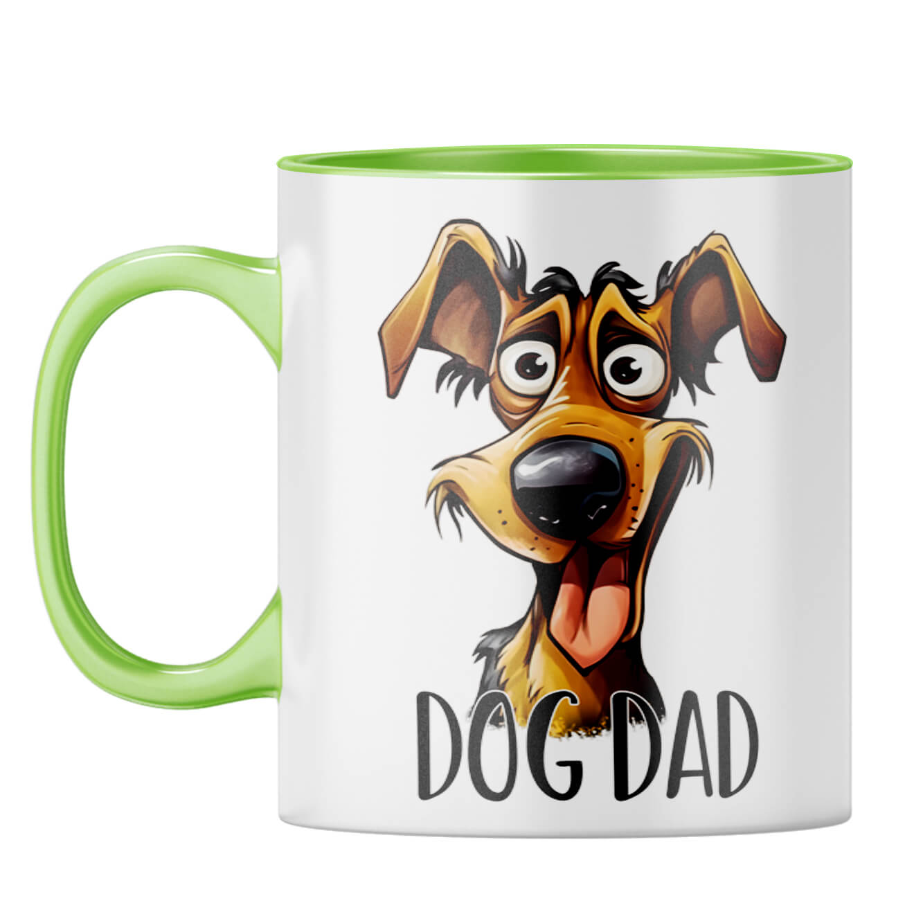 Dog Dad Coffee Mug Light Green