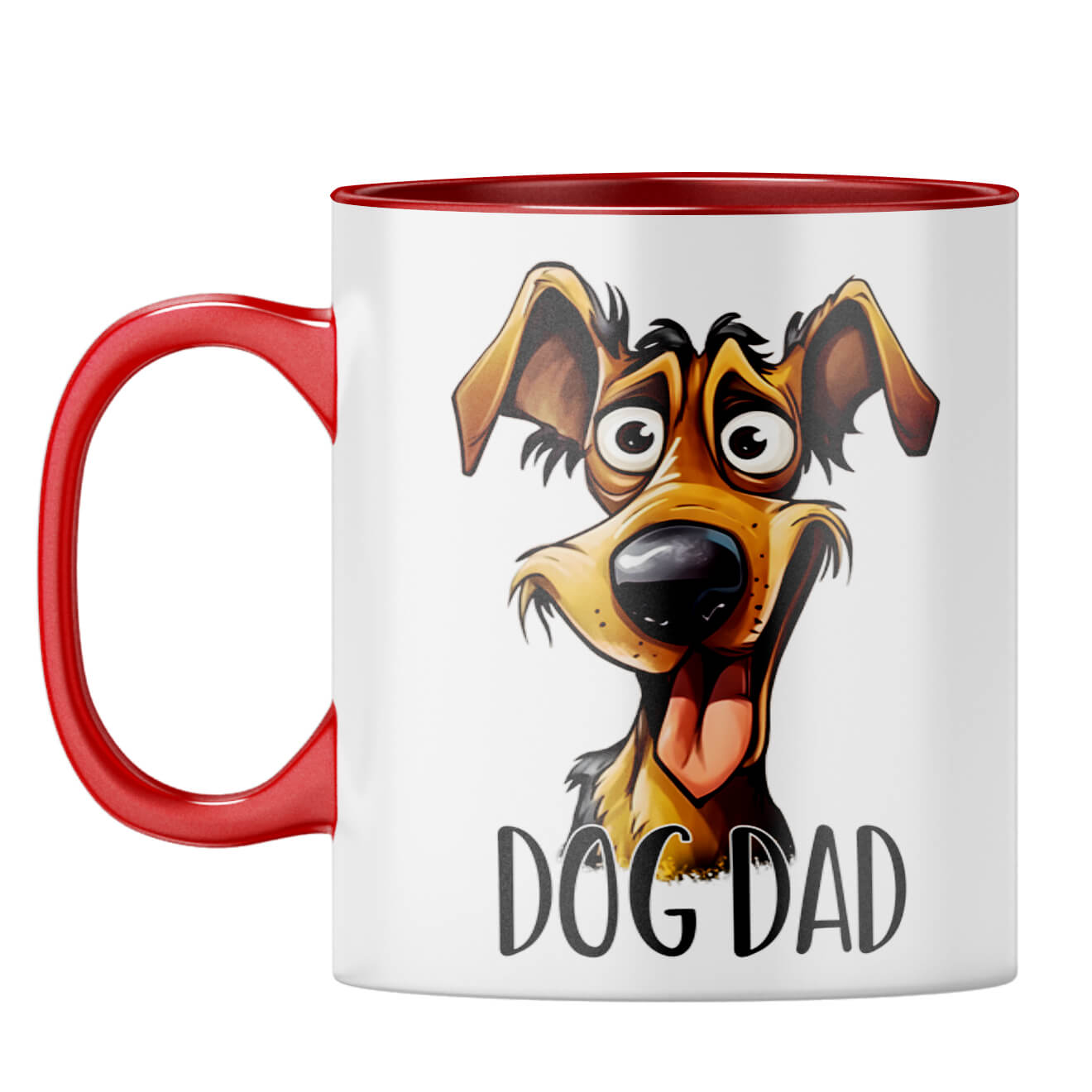Dog Dad Coffee Mug Red