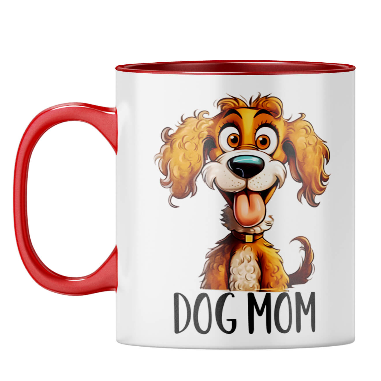 Dog Mom Coffee Mug Red