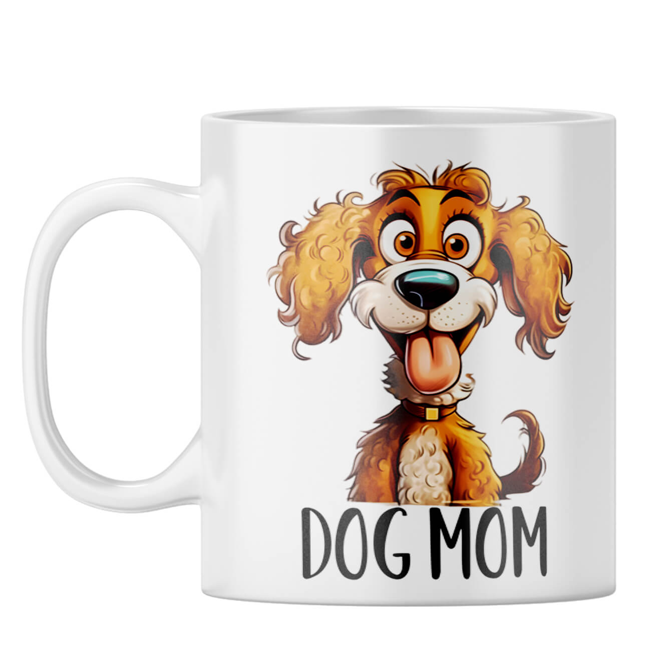 Dog Mom Coffee Mug White