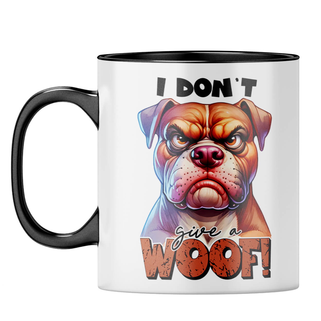 Dont Give A Woof Coffee Mug Black