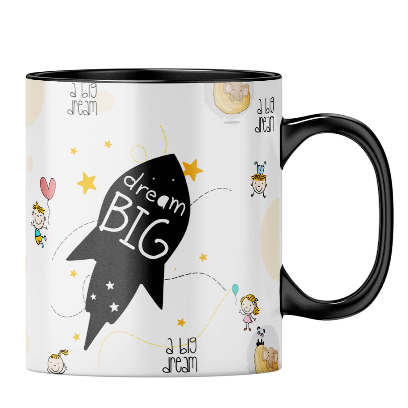 Dream Big Coffee Mug Coffee MugB-Black