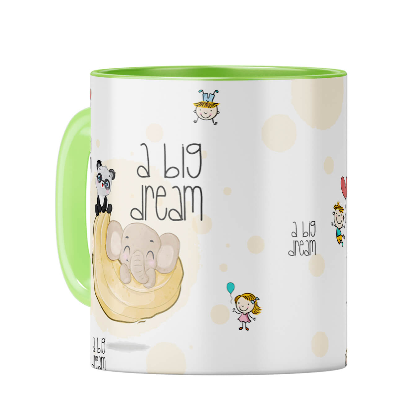 Dream Big Coffee Mug Coffee Mug Light Green