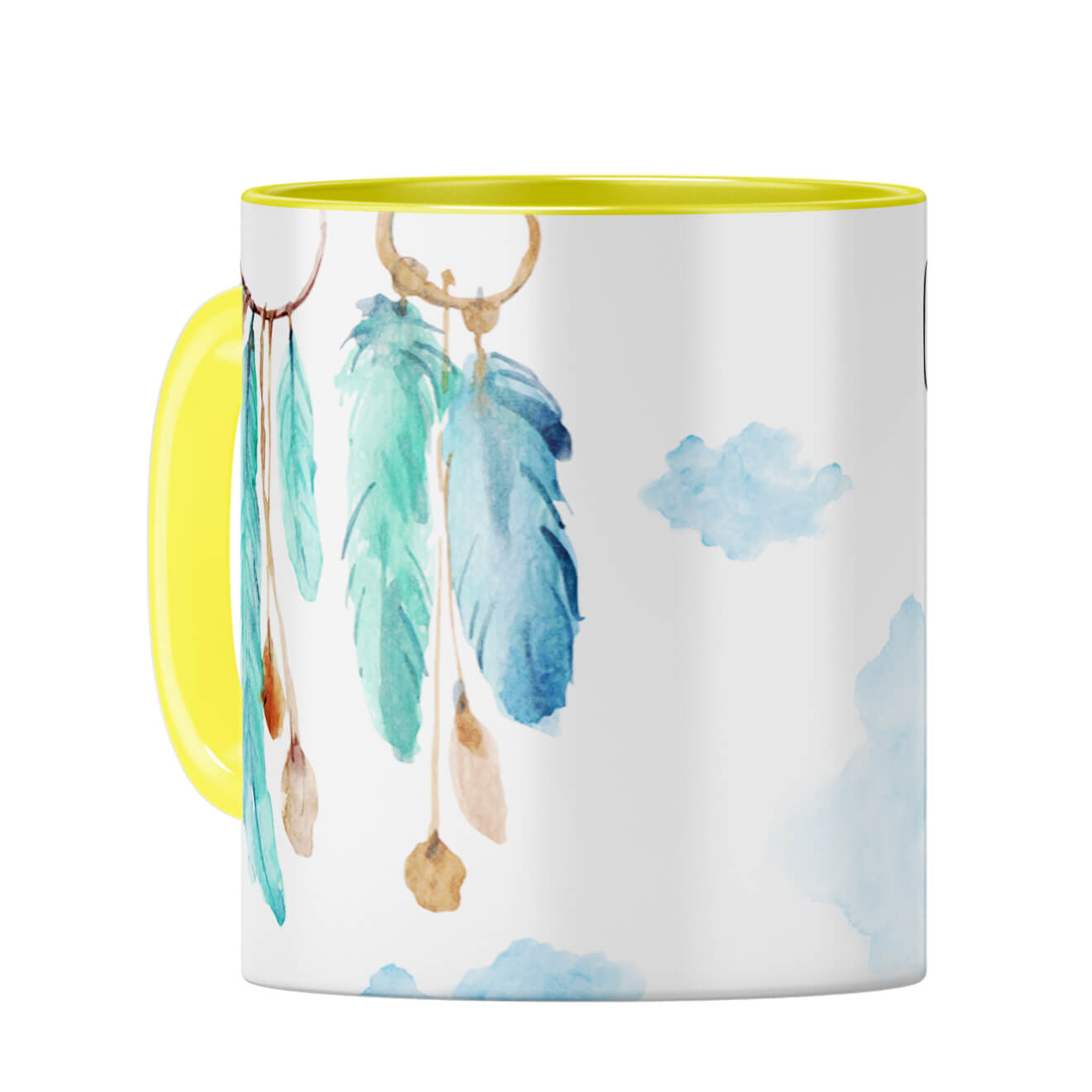 Dream Catcher Gift Mug Coffee Mug Yellow