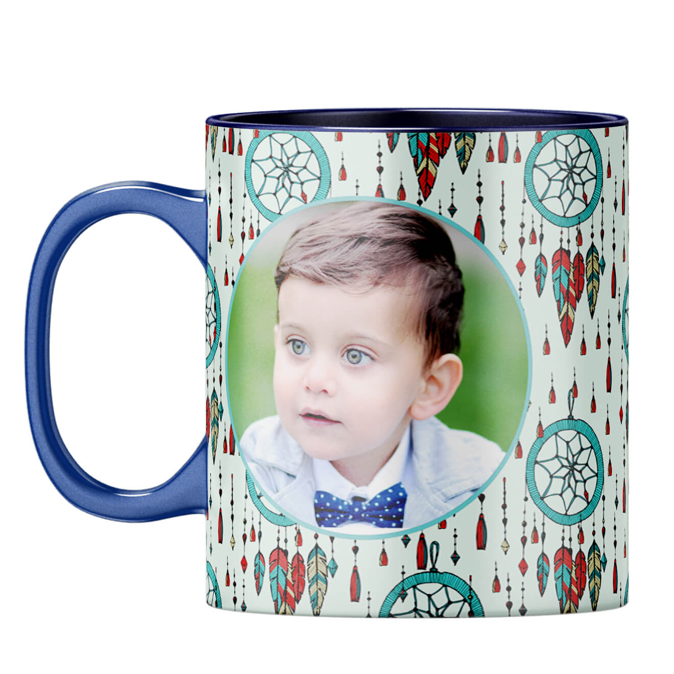 Dream Catcher Photo Coffee Mug Dark Blue