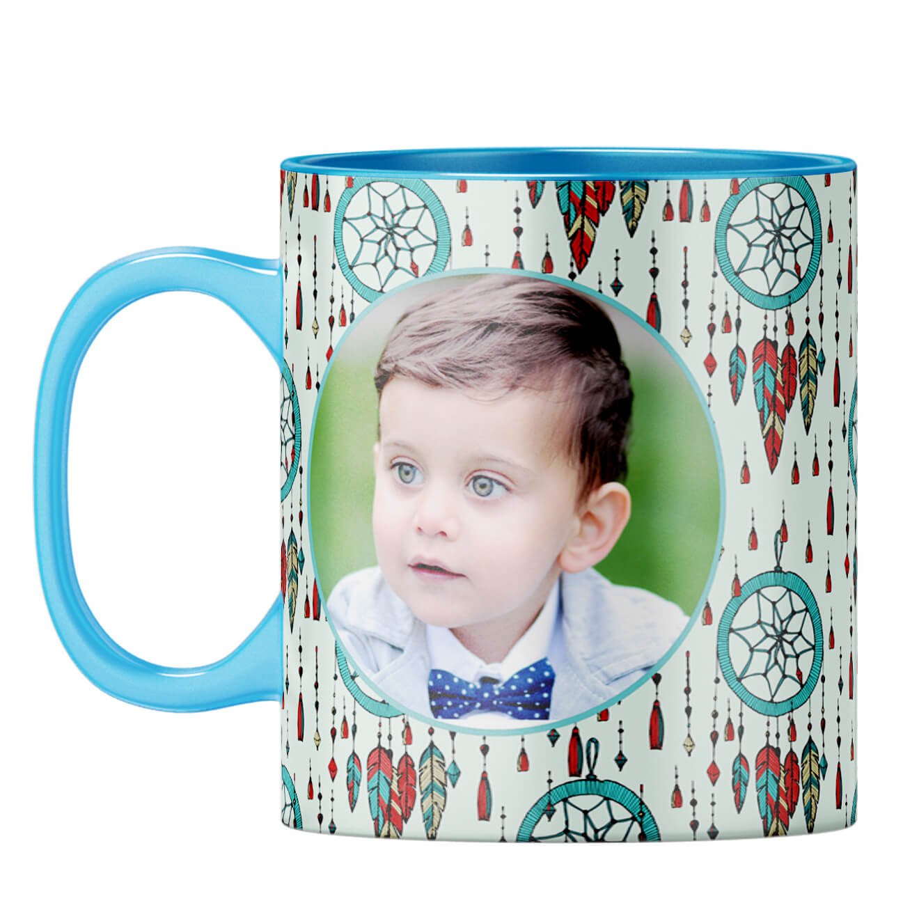 Dream Catcher Photo Coffee Mug Light Blue