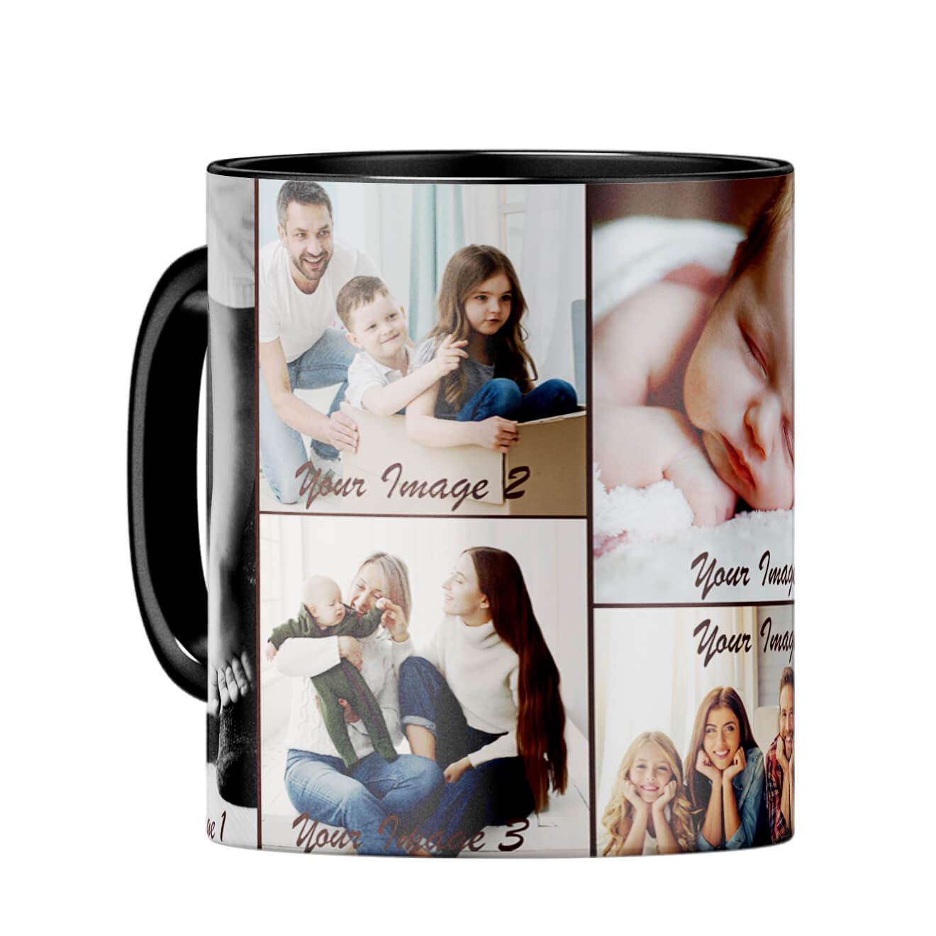 Family Collage Coffee MugC-Black