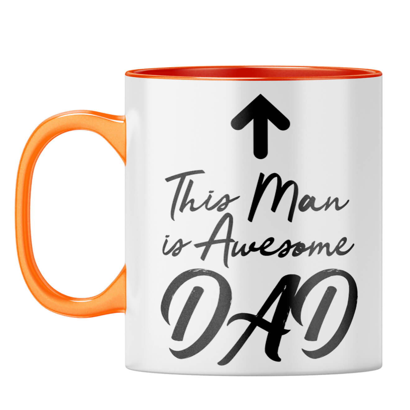 Awesome Dad Coffee Mug Orange