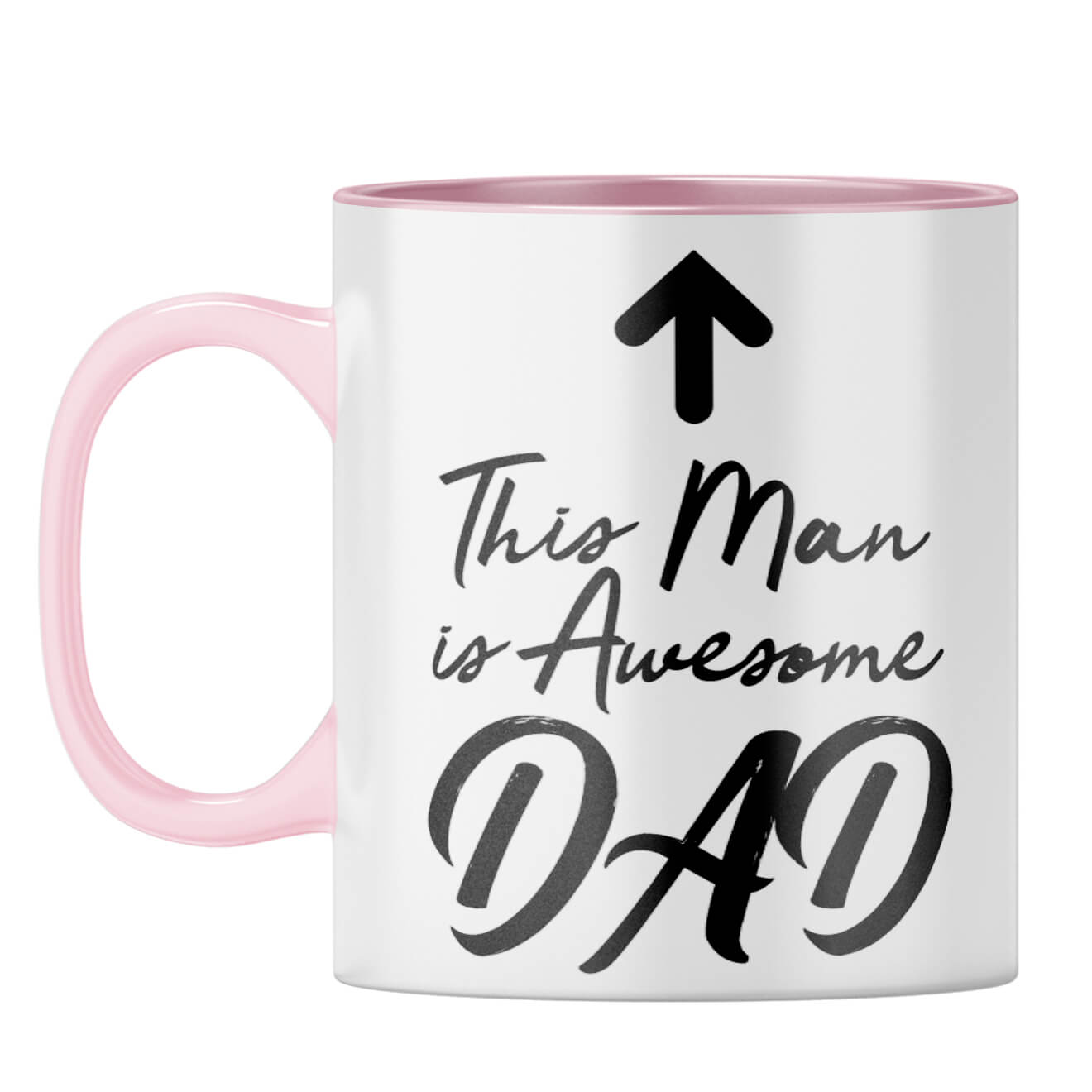 Awesome Dad Coffee Mug Pink