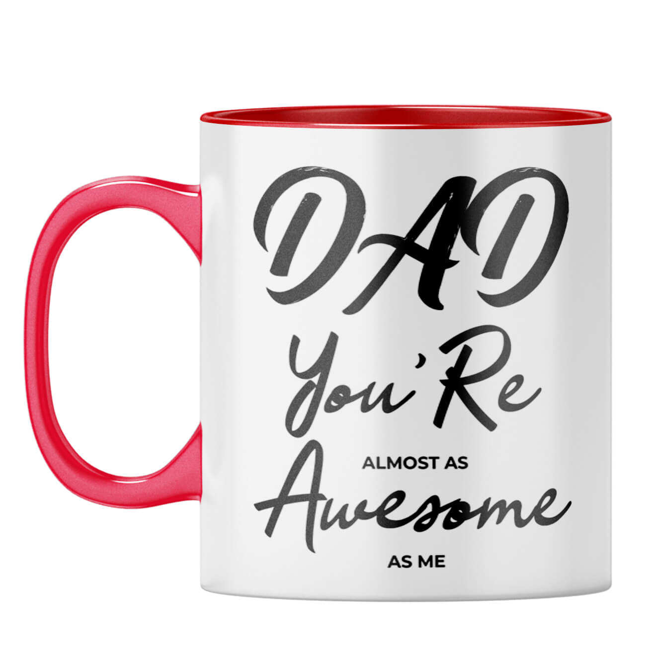 Dad Is Awesome As Me Coffee Mug Red
