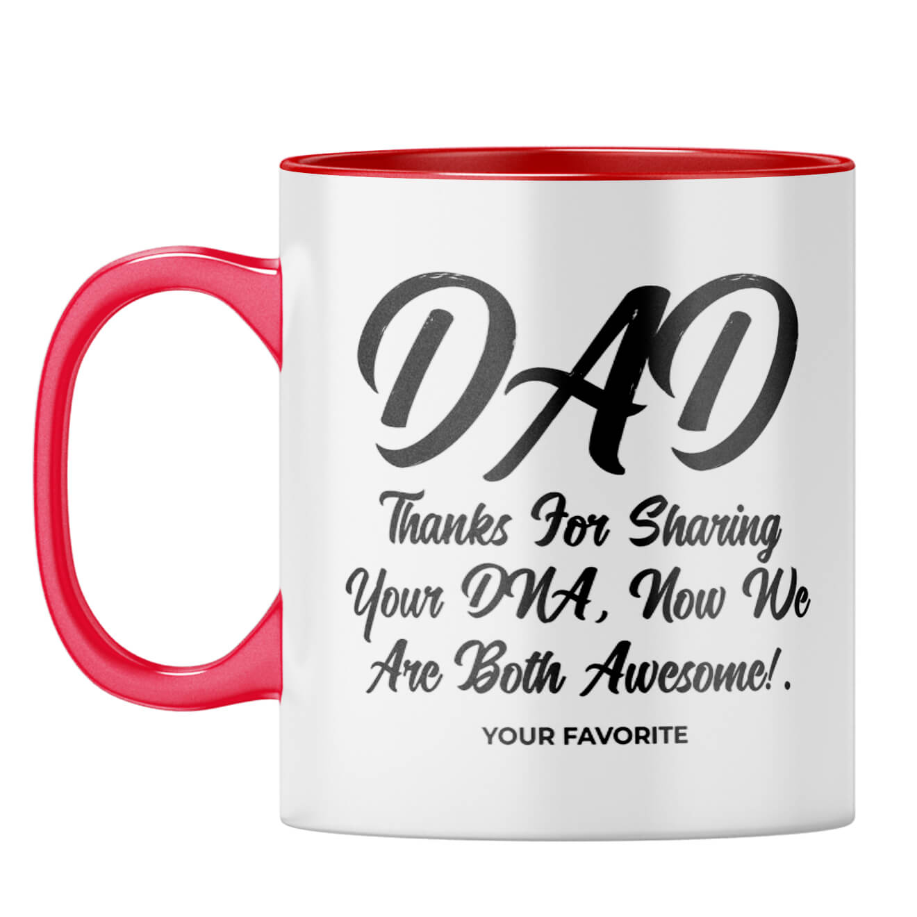 Dad Thanks for Sharing DNA Coffee Mug Red