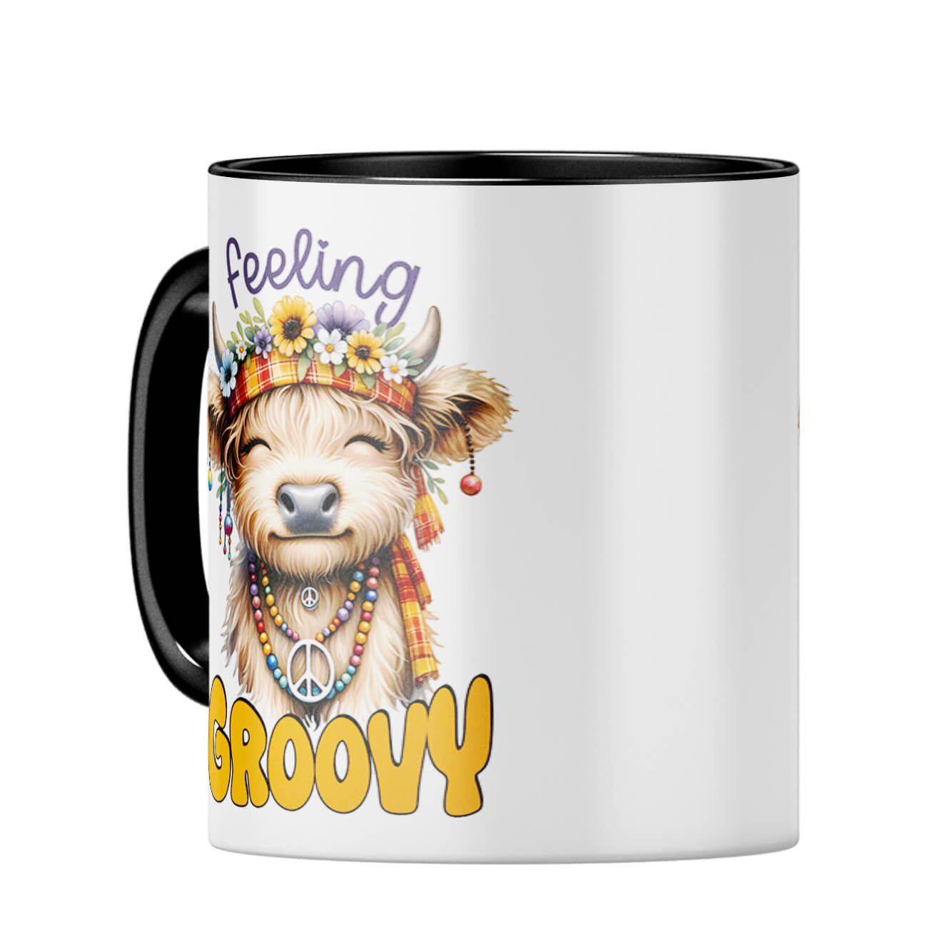 Feeling Groovy Coffee MugC-Black