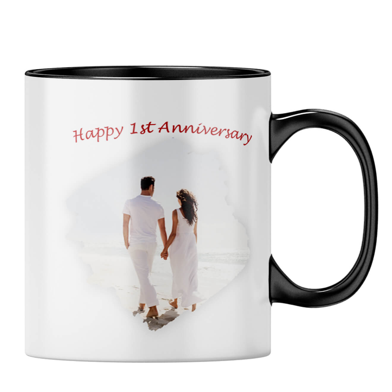First Anniversary Gift Coffee MugB-Black