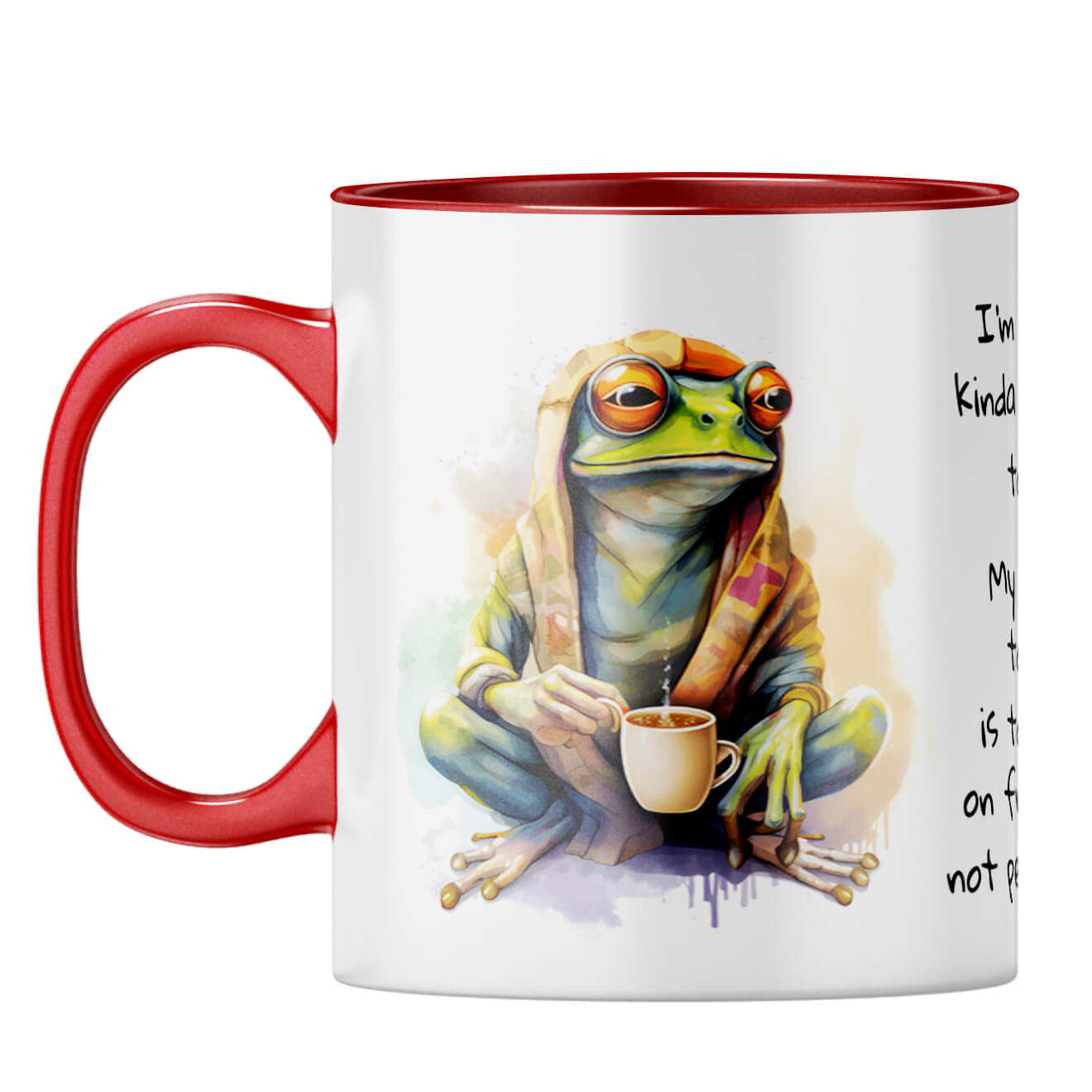 Focus on Progress Coffee Mug Red