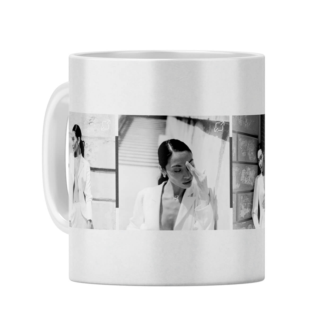 Four Photos Coffee Mug White