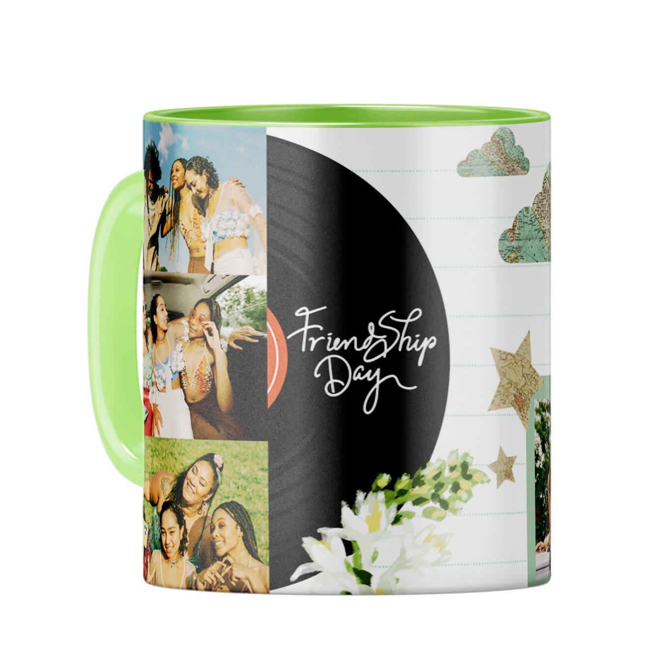 Friendship Day Coffee Mug Light Green