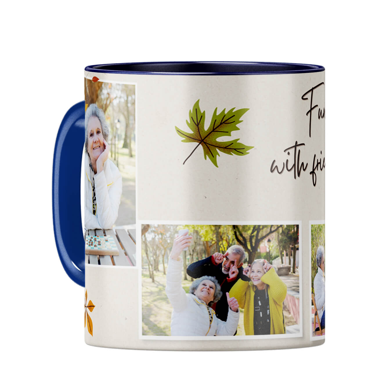 Fun With Friends Coffee Mug Dark Blue