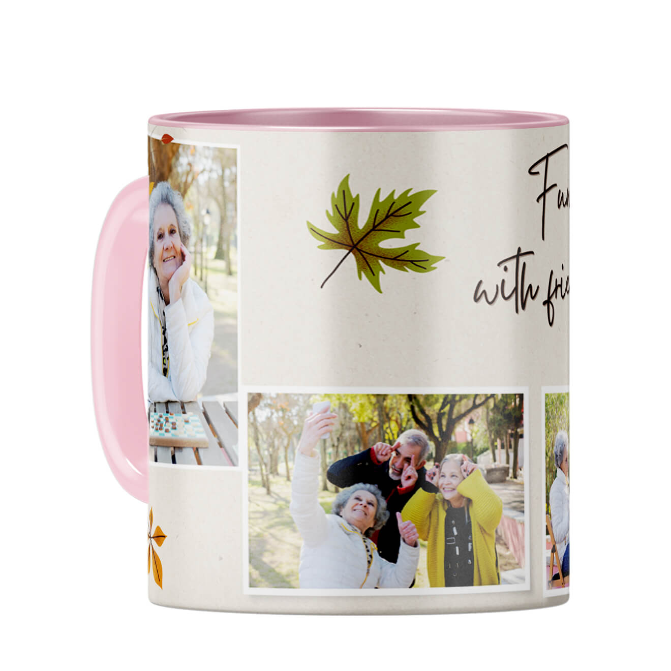 Fun With Friends Coffee Mug Pink