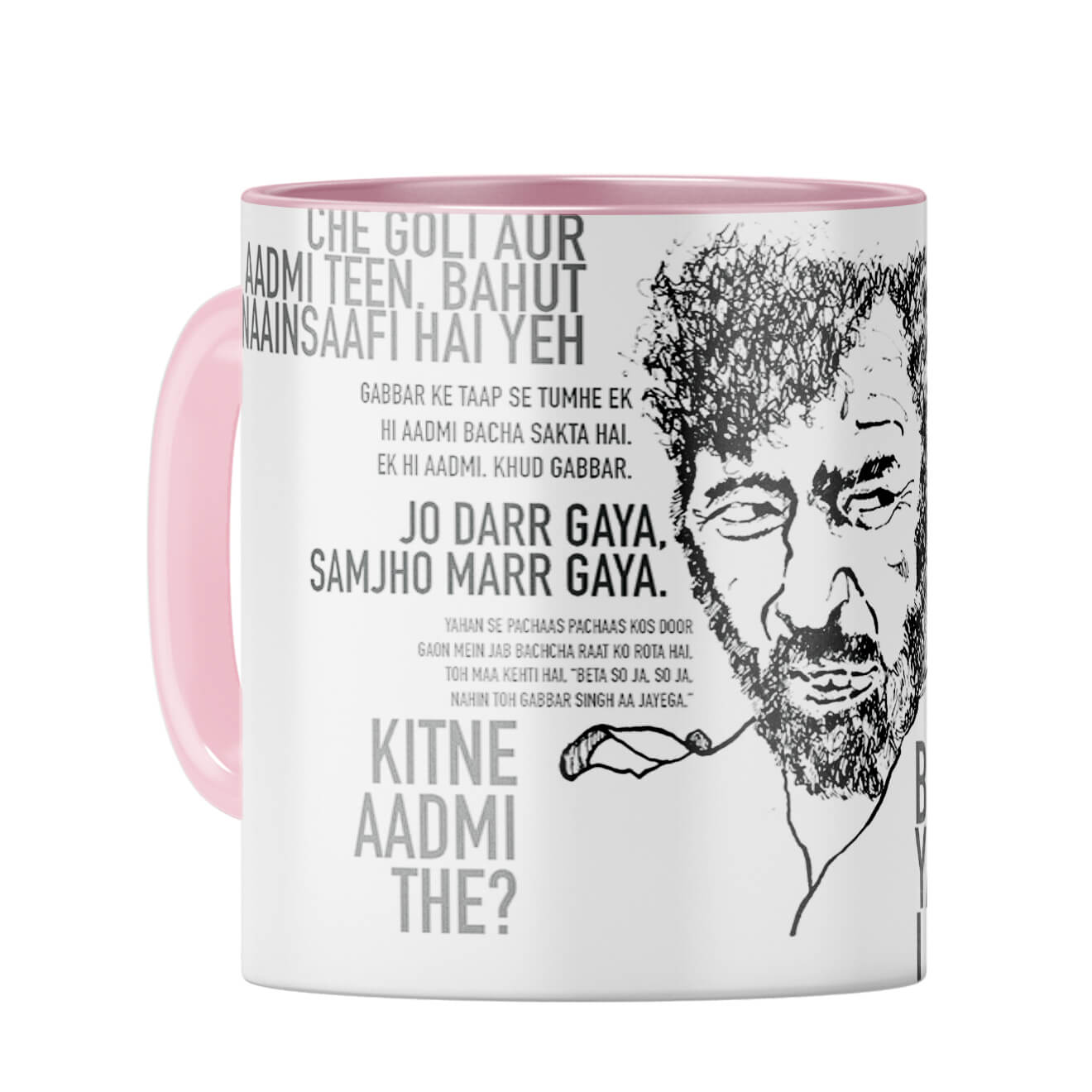 Gabbar Coffee Mug Pink