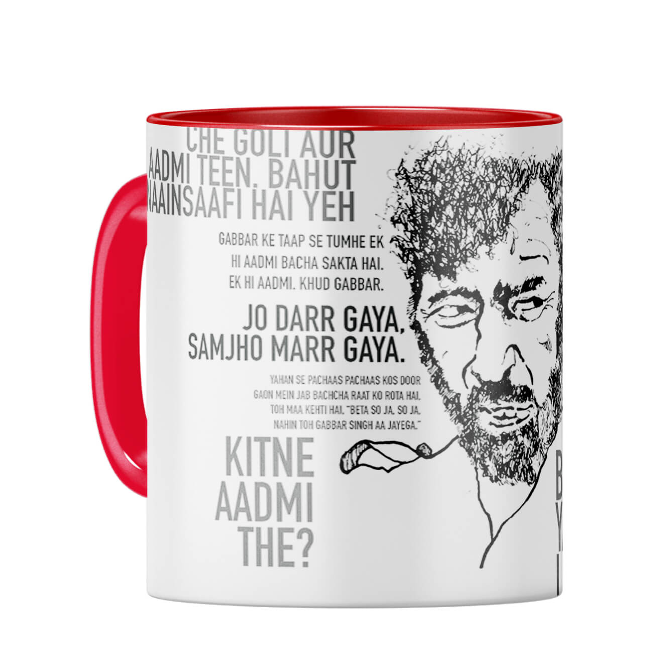 Gabbar Coffee Mug Red