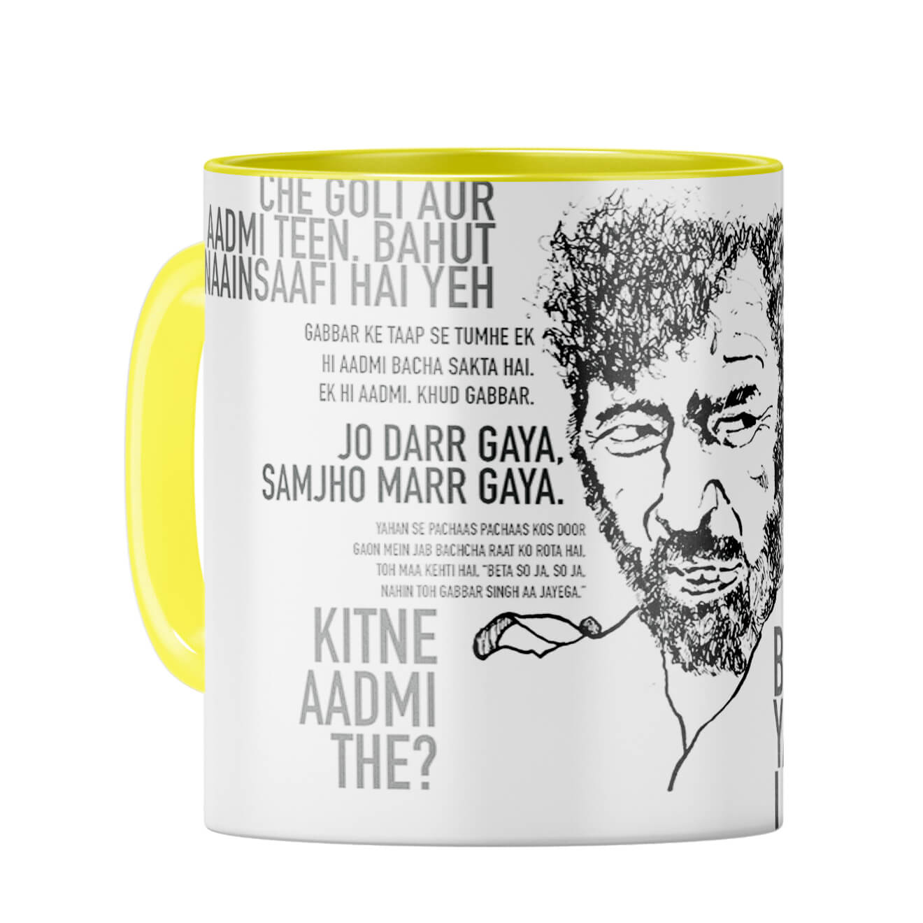 Gabbar Coffee Mug Yellow
